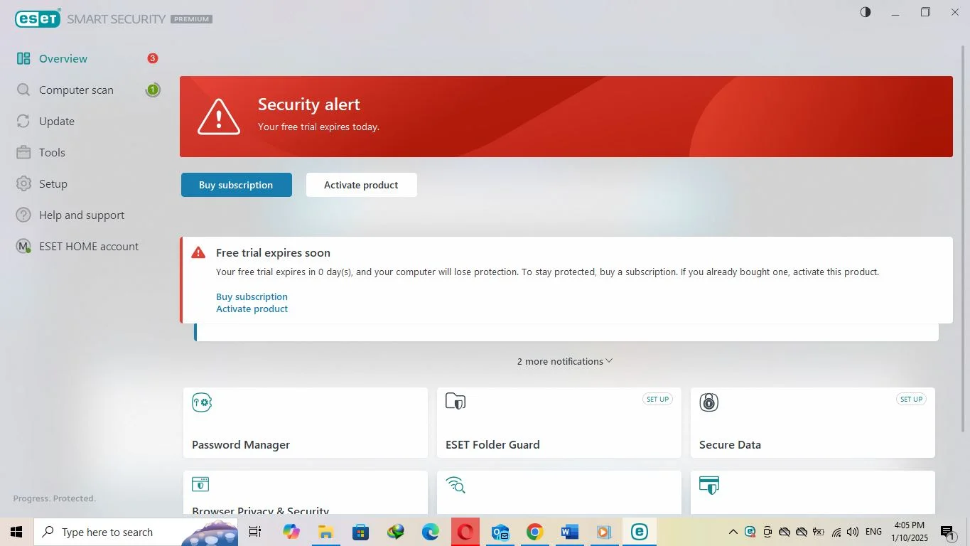 الموضوع 'طلب مفتاح تفعيل  ESET smart security premium'